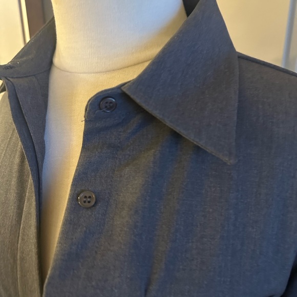 Dark grey Button-Up Shirt and Matching Shorts Set - Picture 9 of 15